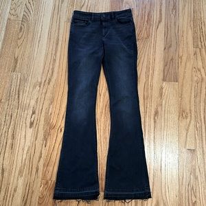 DL 1961 mid rise Insta  sculpt boot cut pre washed black denim jeans. Size 25.